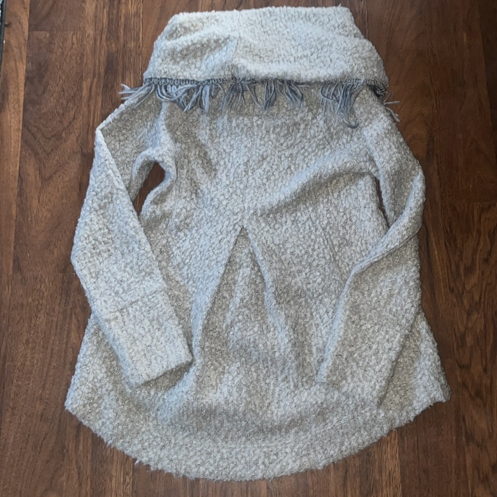 Angel Of The North Gray Cowl Neck Sweater - Picture 6 of 7